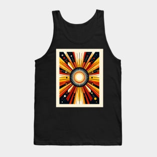 Radiant Brilliance: Solar Flare Symphony Tank Top